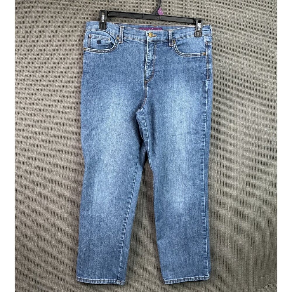 Gloria Vanderbilt Womens Size 10 Blue Classic Fit Tapered Leg Denim Jeans